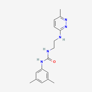 1-(3,5-Dimethylphenyl)-3-(2-((6-methylpyridazin-3-yl)amino)ethyl)urea