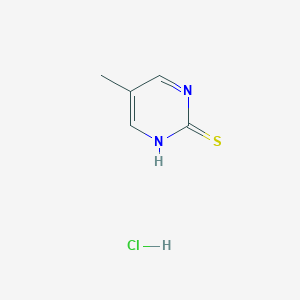 molecular formula C5H7ClN2S B2682369 5-Methylpyrimidine-2-thiol hydrochloride CAS No. 1007553-38-9; 1158249-10-5; 42783-64-2