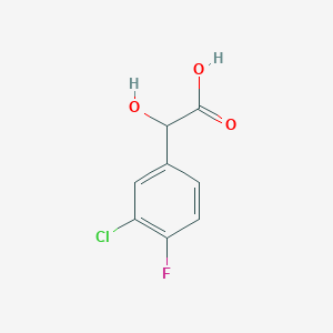 molecular formula C8H6ClFO3 B2682384 3-氯-4-氟苯乙酸 CAS No. 1214377-83-9