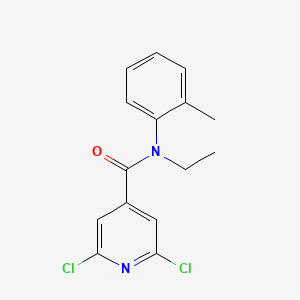 molecular formula C15H14Cl2N2O B2682386 2,6-dichloro-N-ethyl-N-(2-methylphenyl)pyridine-4-carboxamide CAS No. 1094564-16-5