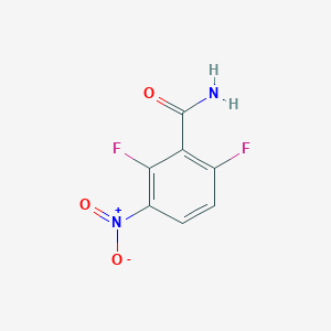 molecular formula C7H4F2N2O3 B2682394 2,6-Difluoro-3-nitrobenzamide CAS No. 124169-54-6