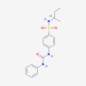 4-[(anilinocarbonyl)amino]-N-(sec-butyl)benzenesulfonamide
