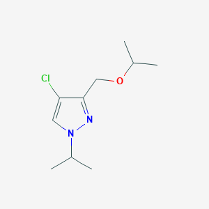 molecular formula C10H17ClN2O B2682430 4-chloro-3-(isopropoxymethyl)-1-isopropyl-1H-pyrazole CAS No. 1856053-45-6