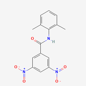 molecular formula C15H13N3O5 B2682445 N-(2,6-二甲基苯基)-3,5-二硝基苯甲酰胺 CAS No. 282091-62-7