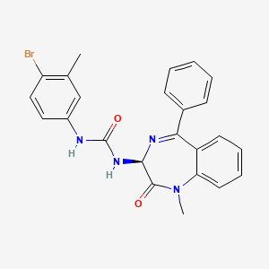 1-(1-methyl-2-oxo-5-phenyl-2,3-dihydro-1H-1,4-diazepin-3-yl)-3-(4-bromo-3-methylphenyl)urea