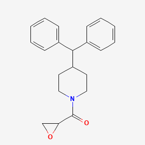 (4-Benzhydrylpiperidin-1-yl)-(oxiran-2-yl)methanone