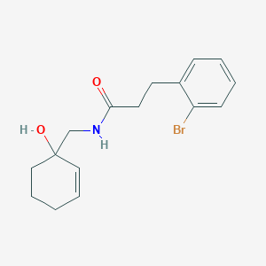3-(2-bromophenyl)-N-[(1-hydroxycyclohex-2-en-1-yl)methyl]propanamide