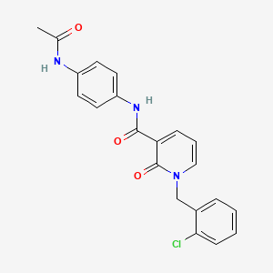 N-(4-acetamidophenyl)-1-(2-chlorobenzyl)-2-oxo-1,2-dihydropyridine-3-carboxamide