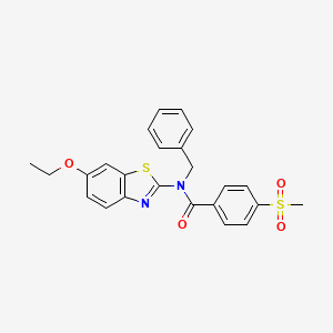 N-benzyl-N-(6-ethoxybenzo[d]thiazol-2-yl)-4-(methylsulfonyl)benzamide
