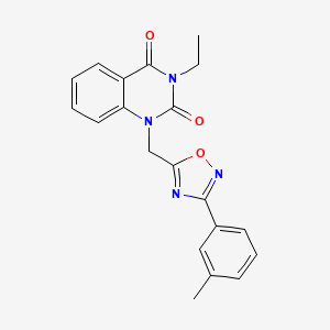 3-ethyl-1-((3-(m-tolyl)-1,2,4-oxadiazol-5-yl)methyl)quinazoline-2,4(1H,3H)-dione