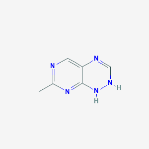 molecular formula C6H7N5 B026825 7-Methyl-1,2-dihydropyrimido[5,4-e][1,2,4]triazine CAS No. 19801-87-7