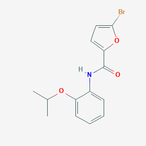 molecular formula C14H14BrNO3 B268251 5-bromo-N-(2-isopropoxyphenyl)-2-furamide 