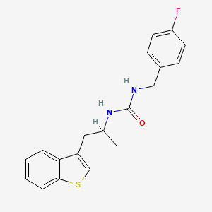 1-(1-(Benzo[b]thiophen-3-yl)propan-2-yl)-3-(4-fluorobenzyl)urea