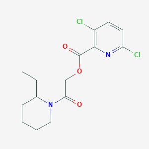 molecular formula C15H18Cl2N2O3 B2682546 2-(2-Ethylpiperidin-1-yl)-2-oxoethyl 3,6-dichloropyridine-2-carboxylate CAS No. 949226-32-8