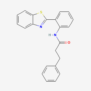 N-[2-(1,3-benzothiazol-2-yl)phenyl]-3-phenylpropanamide