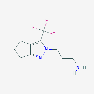 3-[3-(trifluoromethyl)-5,6-dihydrocyclopenta[c]pyrazol-2(4H)-yl]propan-1-amine