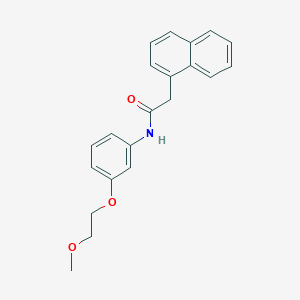 molecular formula C21H21NO3 B268259 N-[3-(2-methoxyethoxy)phenyl]-2-(1-naphthyl)acetamide 