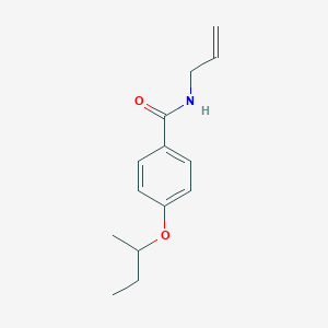 molecular formula C14H19NO2 B268260 N-allyl-4-sec-butoxybenzamide 