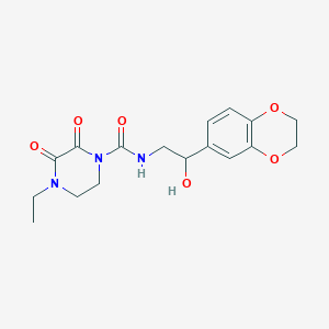 N-(2-(2,3-dihydrobenzo[b][1,4]dioxin-6-yl)-2-hydroxyethyl)-4-ethyl-2,3-dioxopiperazine-1-carboxamide