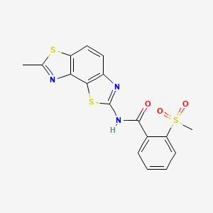 N-(7-methylbenzo[1,2-d:3,4-d']bis(thiazole)-2-yl)-2-(methylsulfonyl)benzamide