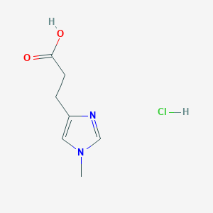 3-(1-Methylimidazol-4-yl)propanoic acid;hydrochloride