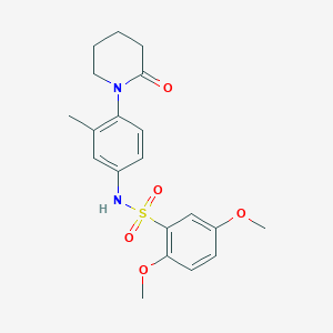 2,5-dimethoxy-N-(3-methyl-4-(2-oxopiperidin-1-yl)phenyl)benzenesulfonamide