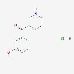 (3-Methoxyphenyl)-piperidin-3-ylmethanone;hydrochloride