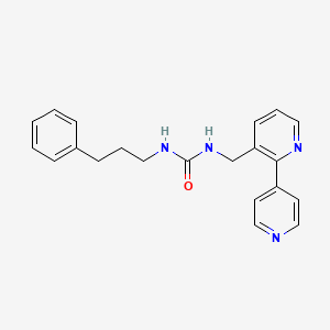 molecular formula C21H22N4O B2682638 1-([2,4'-Bipyridin]-3-ylmethyl)-3-(3-phenylpropyl)尿素 CAS No. 2034577-92-7