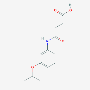 molecular formula C13H17NO4 B268264 4-(3-Isopropoxyanilino)-4-oxobutanoic acid 