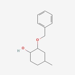 molecular formula C14H20O2 B2682644 2-(苄氧基)-4-甲基环己烷-1-醇，对映异构体混合物 CAS No. 1249837-07-7