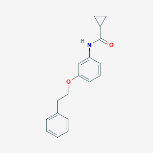 molecular formula C18H19NO2 B268265 N-[3-(2-phenylethoxy)phenyl]cyclopropanecarboxamide 