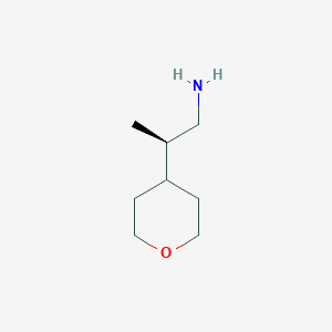 molecular formula C8H17NO B2682654 (2R)-2-(Oxan-4-yl)propan-1-amine CAS No. 2248173-91-1