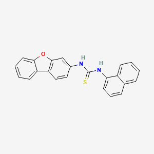 molecular formula C23H16N2OS B2682659 1-Dibenzofuran-3-yl-3-naphthalen-1-ylthiourea CAS No. 401635-30-1