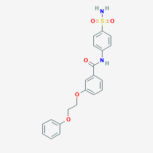 molecular formula C21H20N2O5S B268268 3-(2-phenoxyethoxy)-N-(4-sulfamoylphenyl)benzamide 