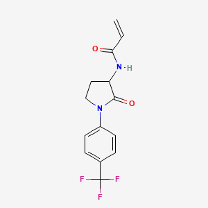 N-[2-Oxo-1-[4-(trifluoromethyl)phenyl]pyrrolidin-3-yl]prop-2-enamide