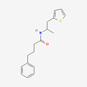 4-phenyl-N-(1-(thiophen-2-yl)propan-2-yl)butanamide