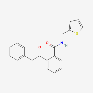 molecular formula C20H17NO2S B2682702 2-(2-phenylacetyl)-N-(thiophen-2-ylmethyl)benzamide CAS No. 329079-83-6