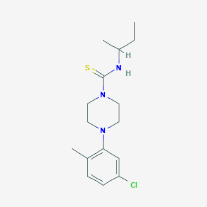 molecular formula C16H24ClN3S B2682709 N-(丁酰基)-4-(5-氯-2-甲基苯基)哌嗪-1-甲硫酰胺 CAS No. 1048915-80-5