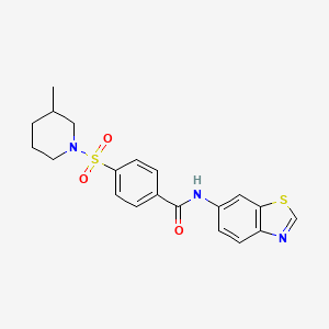 N-(benzo[d]thiazol-6-yl)-4-((3-methylpiperidin-1-yl)sulfonyl)benzamide