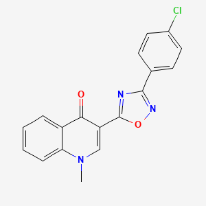 3-[3-(4-chlorophenyl)-1,2,4-oxadiazol-5-yl]-1-methylquinolin-4(1H)-one