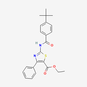 Ethyl 2-(4-(tert-butyl)benzamido)-4-phenylthiazole-5-carboxylate