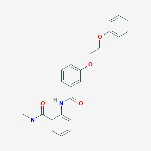 molecular formula C24H24N2O4 B268272 N,N-dimethyl-2-{[3-(2-phenoxyethoxy)benzoyl]amino}benzamide 