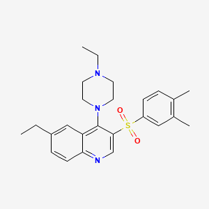 3-((3,4-Dimethylphenyl)sulfonyl)-6-ethyl-4-(4-ethylpiperazin-1-yl)quinoline