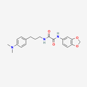 molecular formula C20H23N3O4 B2682725 N1-(benzo[d][1,3]dioxol-5-yl)-N2-(3-(4-(dimethylamino)phenyl)propyl)oxalamide CAS No. 954241-89-5