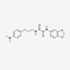 molecular formula C20H23N3O4 B2682725 N-(2H-1,3-benzodioxol-5-yl)-N'-{3-[4-(dimethylamino)phenyl]propyl}ethanediamide CAS No. 954241-89-5