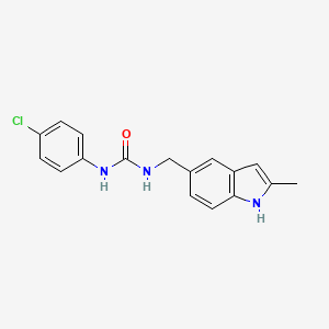 1-(4-chlorophenyl)-3-[(2-methyl-1H-indol-5-yl)methyl]urea