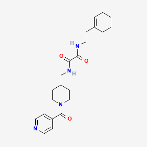 N1-(2-(cyclohex-1-en-1-yl)ethyl)-N2-((1-isonicotinoylpiperidin-4-yl)methyl)oxalamide