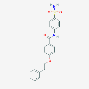 molecular formula C21H20N2O4S B268274 N-[4-(aminosulfonyl)phenyl]-4-(2-phenylethoxy)benzamide 
