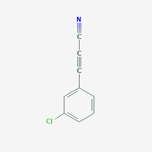 molecular formula C9H4ClN B2682740 3-(3-氯苯基)丙-2-炔腈 CAS No. 935528-57-7