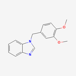 molecular formula C16H16N2O2 B2682745 1-[(3,4-Dimethoxyphenyl)methyl]benzimidazole CAS No. 36098-03-0